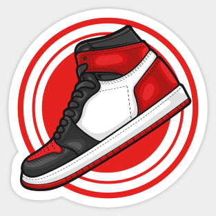 AJ 1 High Black Toe Sneaker Sticker